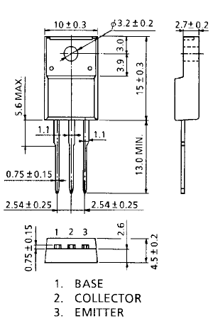 Цоколевка транзистора 2SA1930 (A1930)