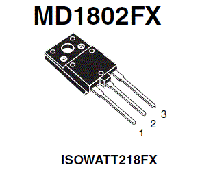 Общий вид транзистора MD1802FX